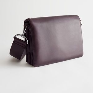 & Other Stories leather utility crossbody